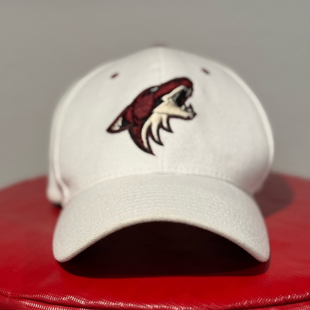 White “coyotes” ball Cap with Embroidered Logo